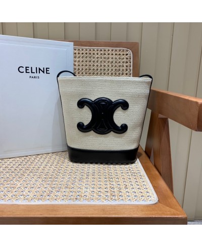 CELINE SMALL BUCKET CUIR TRIOMPHE IN SMOOTH CALFSKIN