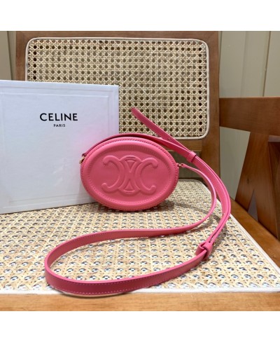 CELINE CROSSBODY OVAL PURSE CUIR TRIOMPHE IN SMOOTH CALFSKIN