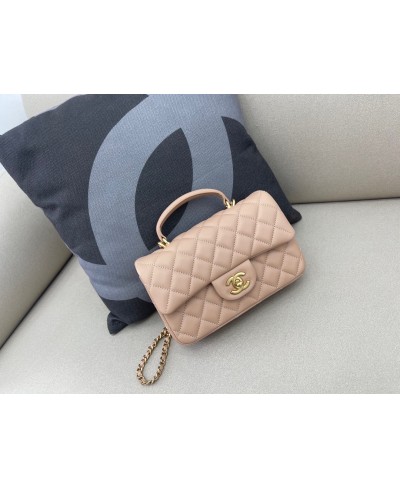 CHANEL MINI FLAP BAG WITH TOP HANDLE