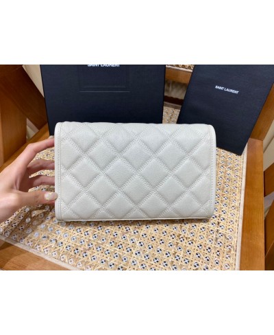 BECKY CHAIN WALLET IN DIAMOND-QUILTED LAMBSKIN SAINT LAURENT(PELLE ORIGINALE)