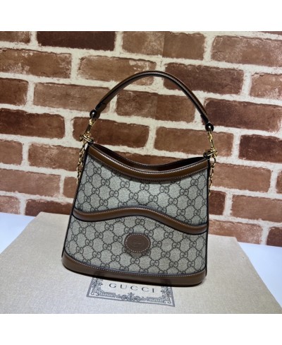 GUCCI Large shoulder bag with Interlocking G