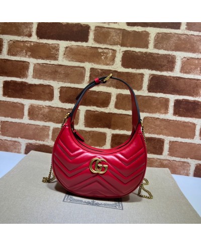 GUCCI GG Marmont half-moon-shaped mini bag