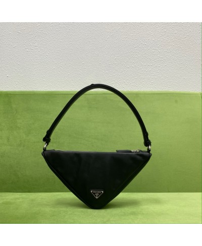 PRADA Prada Triangle leather pouch