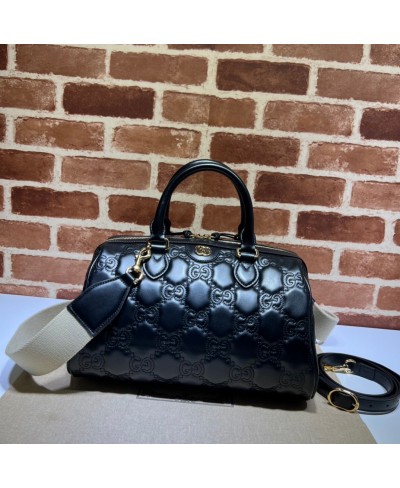 GUCCI GG matelassé leather top handle bag