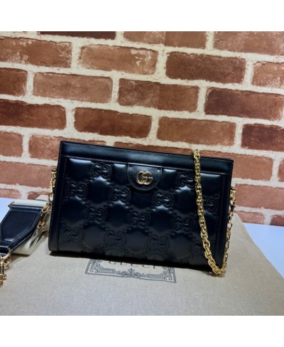 GUCCI GG matelassé leather shoulder bag