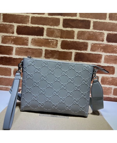 GUCCI GG embossed medium messenger bag