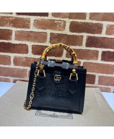 GUCCI Gucci Diana lizard mini bag