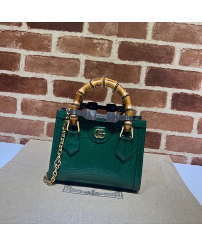 GUCCI Gucci Diana lizard mini bag