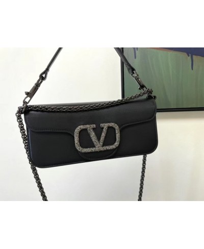 VALENTINO LOCÒ SHOULDER BAG WITH JEWEL LOGO