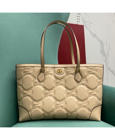 GUCCI GG matelassé leather medium tote