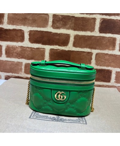 Mini borsa a mano in pelle Matelassé con GG GUCCI