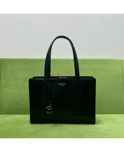 PRADA Prada Re-Edition 1995 brushed-leather medium handbag