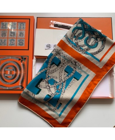 HERMES Hermes Entrelace scarf 100