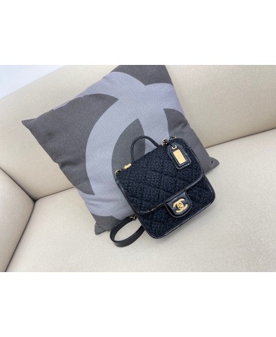 CHANEL SMALL FLAP BAG WITH TOP HANDLE